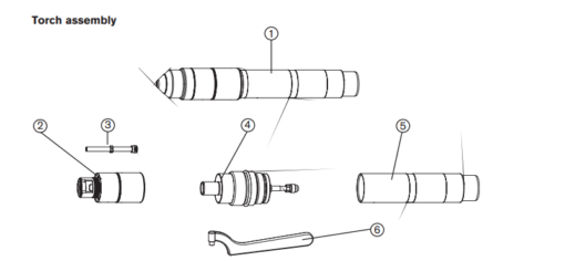 Hyperterm 128879 Torch kit: o-rings, water tube & seal