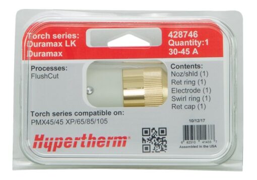 Hypertherm 428746 Powermax FlushCut Kit consumable kit duramax and duramax lock 30 45 a flushcut 422