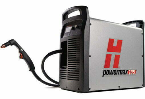 Powermax105 system, 400V 3-PH, CE, plus CPC & serial ports, 180? machine torch w/consumables, 7.6m (25') lead w/ring BS PMX105 75HT 2012 RGB